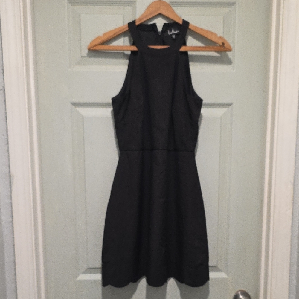 Lulu's Sleeveless Black Mini Dress